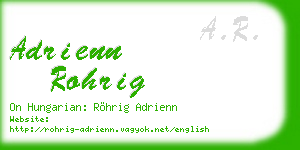adrienn rohrig business card