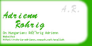 adrienn rohrig business card